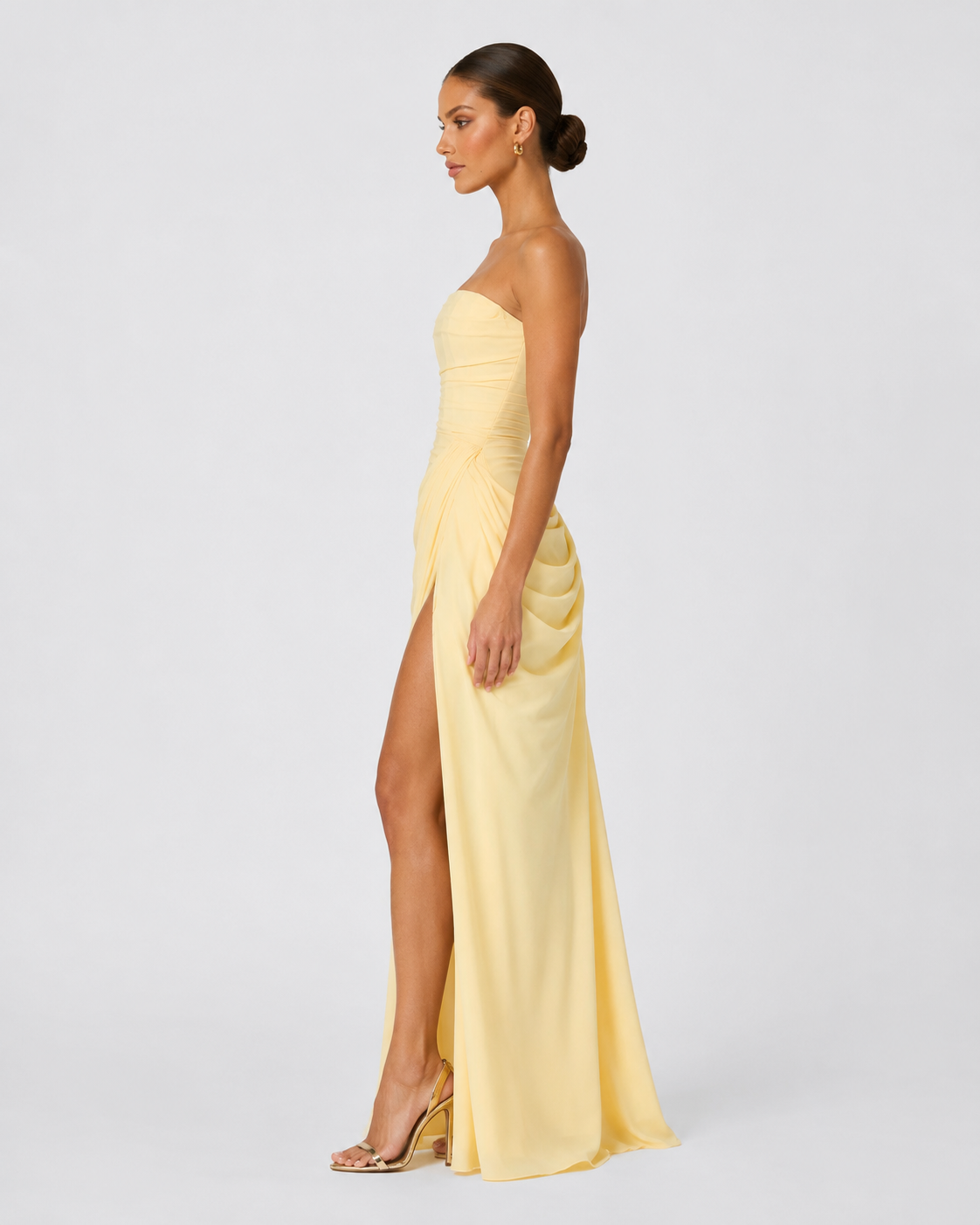 Drapiertes Abendkleid