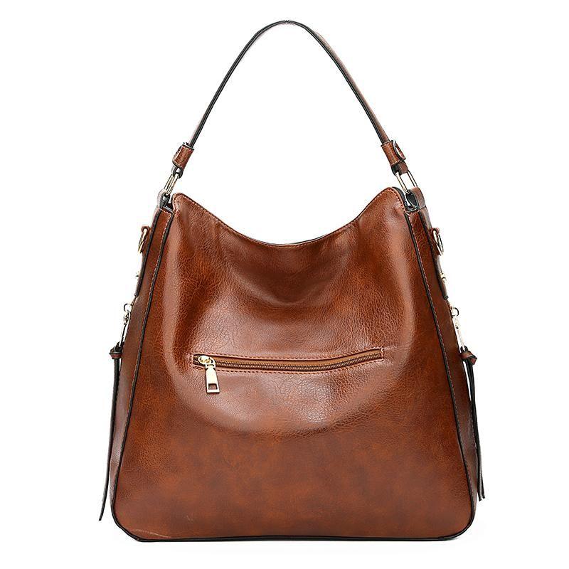 Luxuriöses Leder 3-teiliges Hobo-Taschen-Set