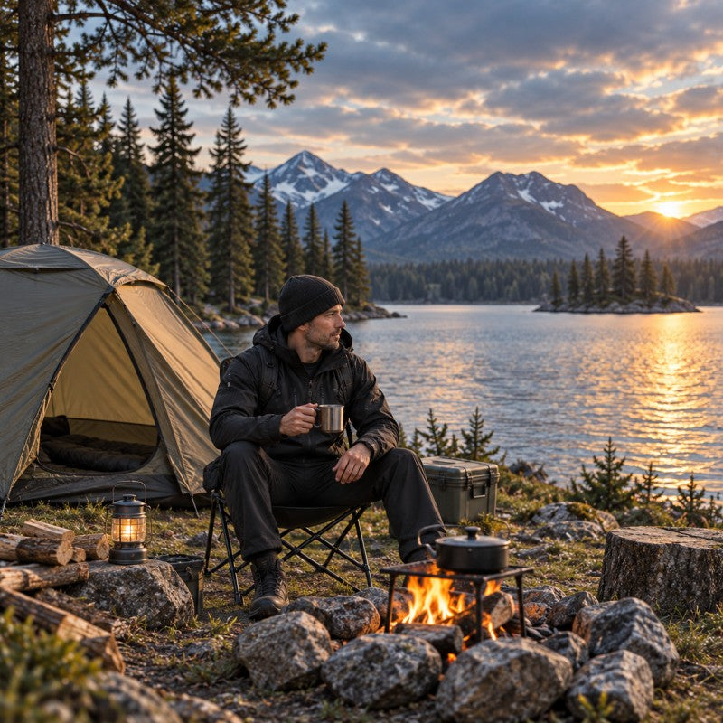Herren Wasserdichte Isolierte Outdoor-Jacke für Wind und Regen