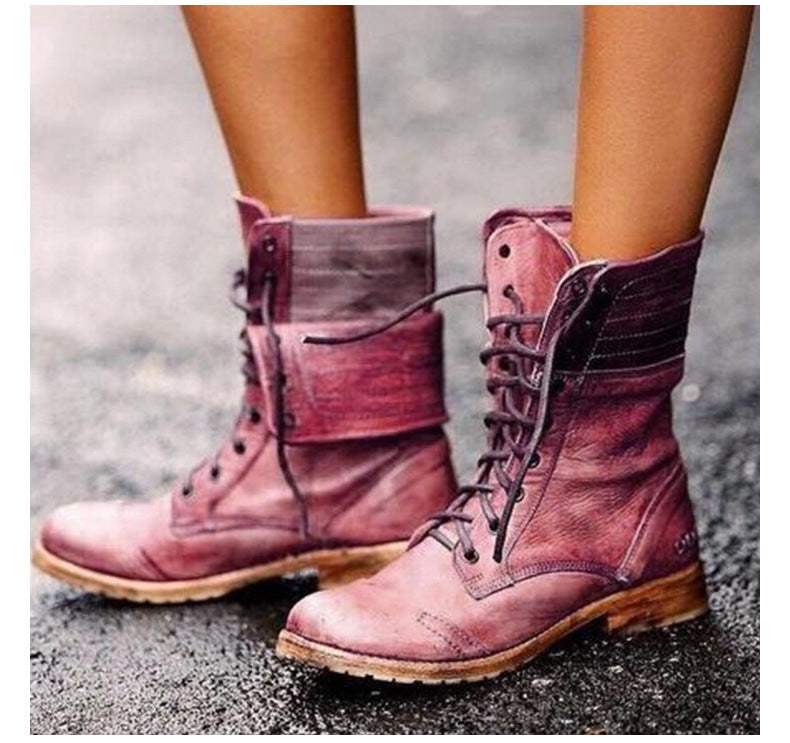 Rowena Damen Vintage Schnürstiefel