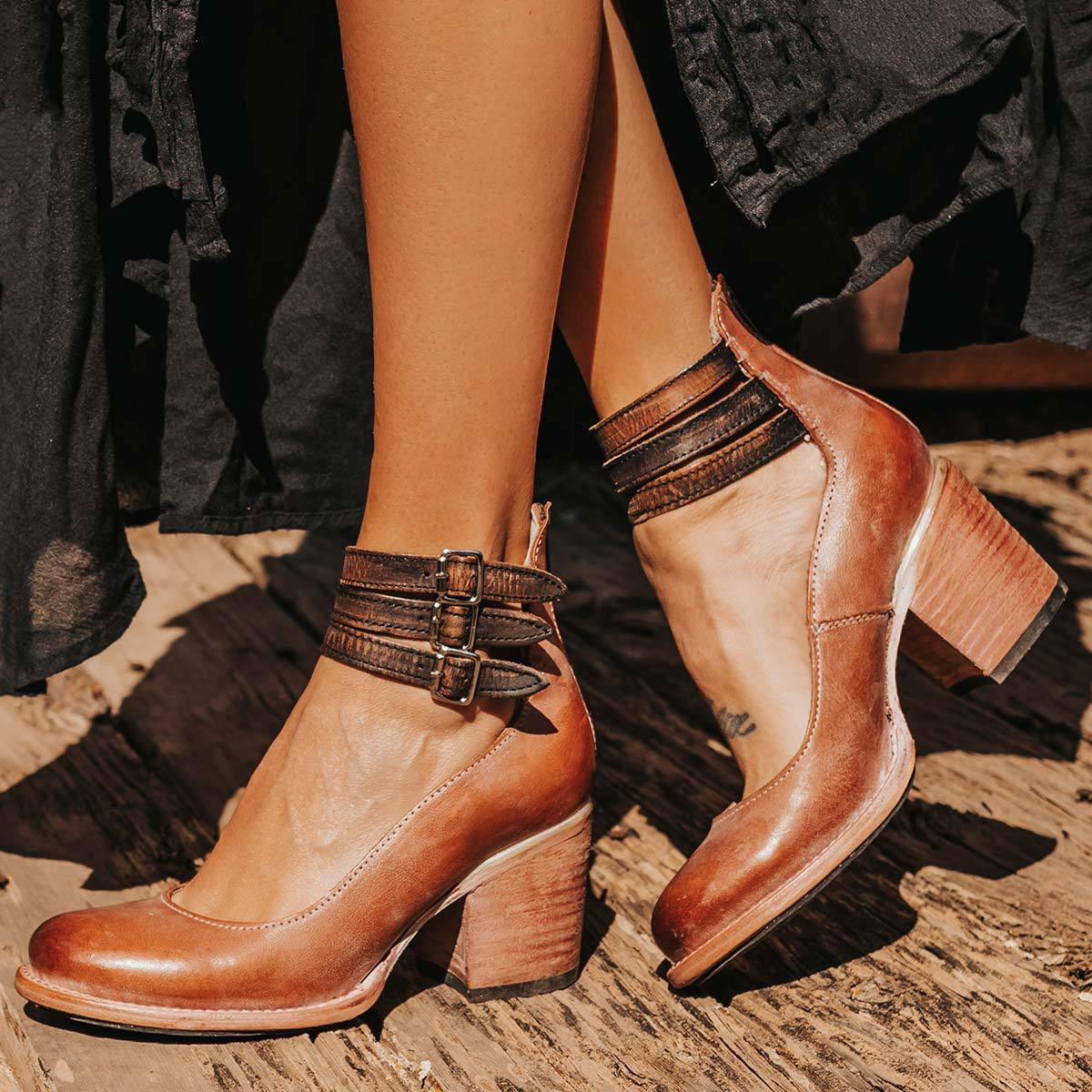 Margaret | Bequeme Klassische Riemchen-Heels