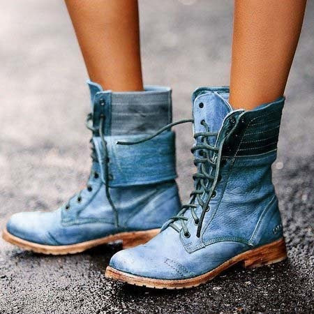 Rowena Damen Vintage Schnürstiefel