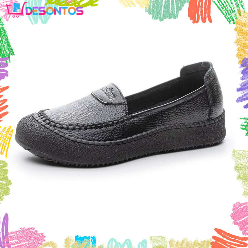 Schuhe mit weicher Sohle aus 100% echtem Rindsleder