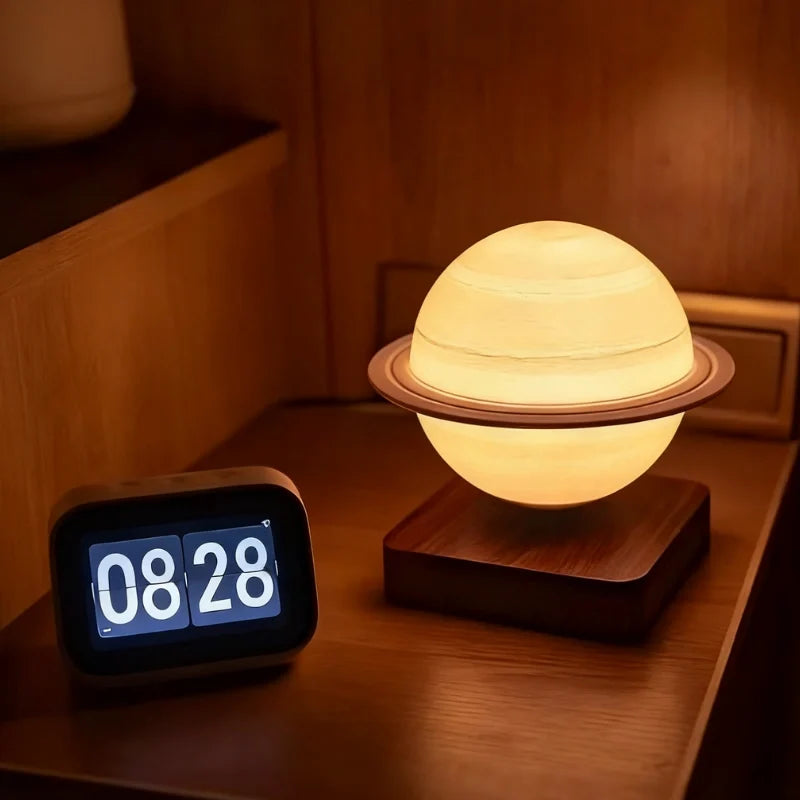Schwebende Lampe mit magnetischer Levitation