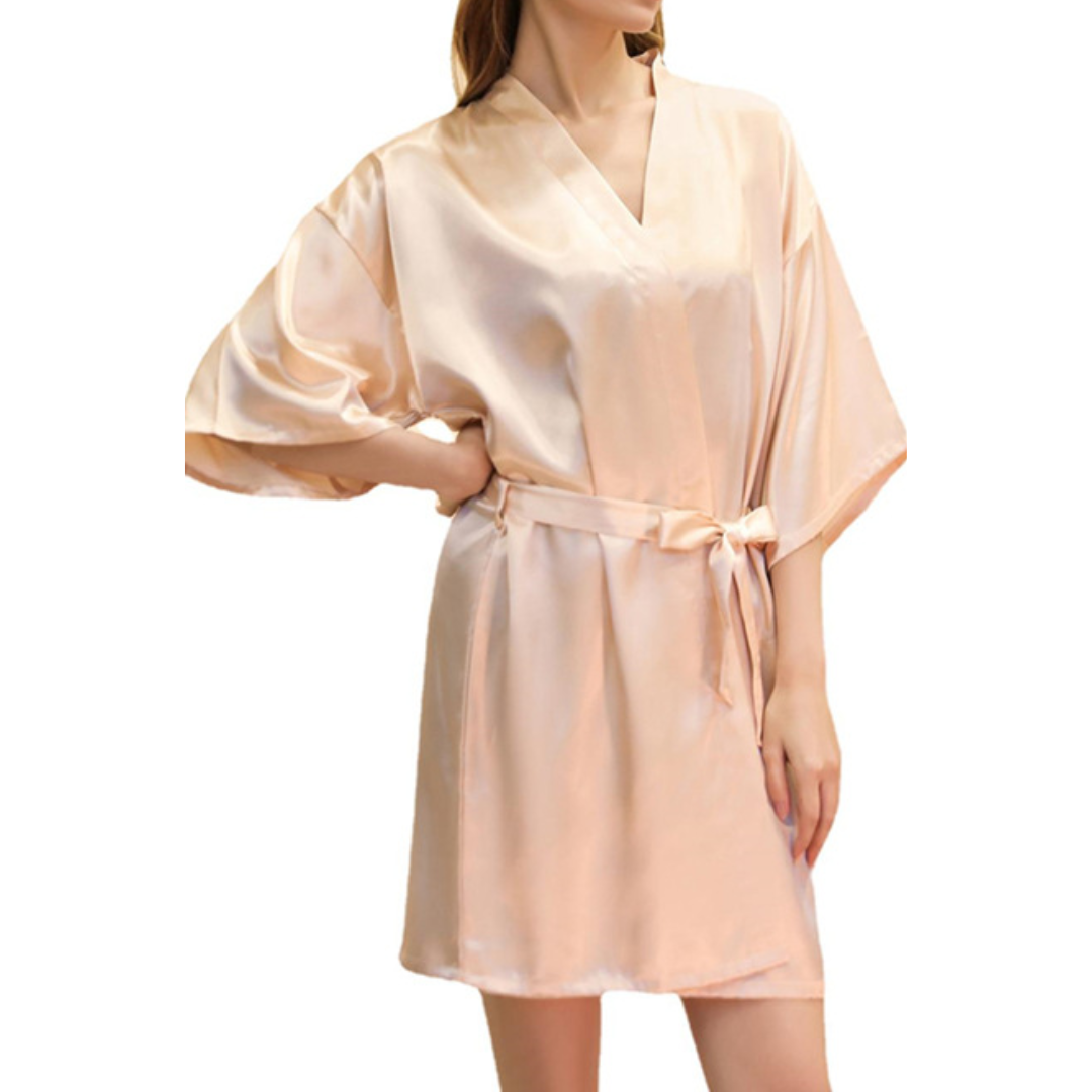 Camp Basel | Velisse Kurzer Kimono-Stil Bademantel