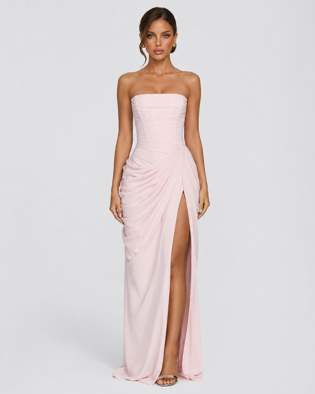Drapiertes Abendkleid