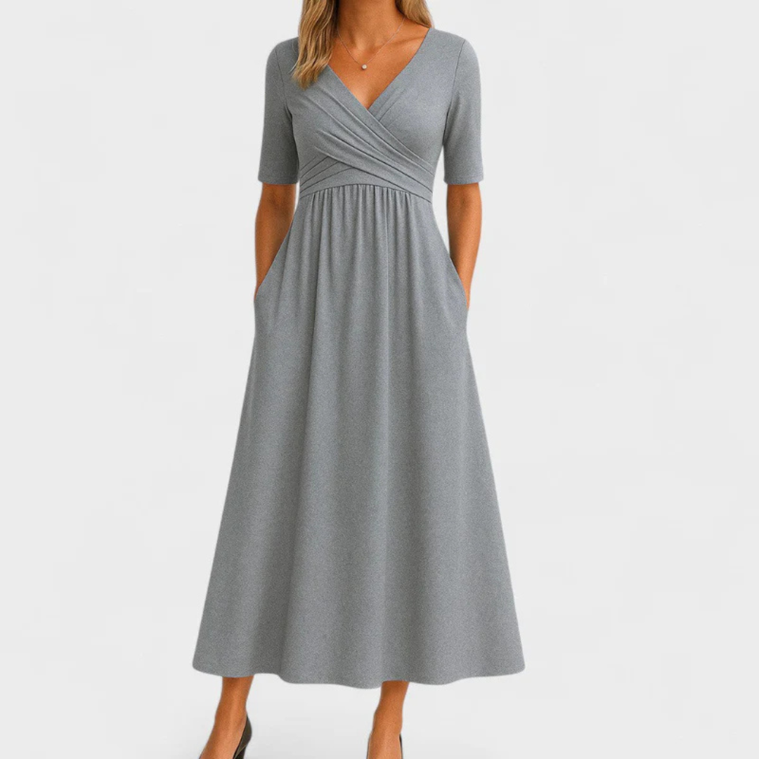 Elegantes Kleid mit Bauchkaschierung