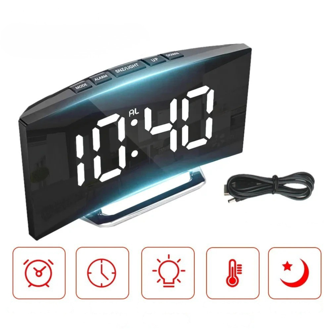 Camp Basel | Lumori Spiegelfinish-LED-Uhr