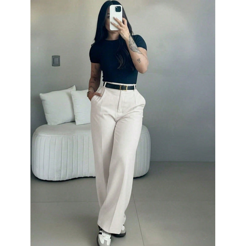 Astrid Hose mit hoher Taille