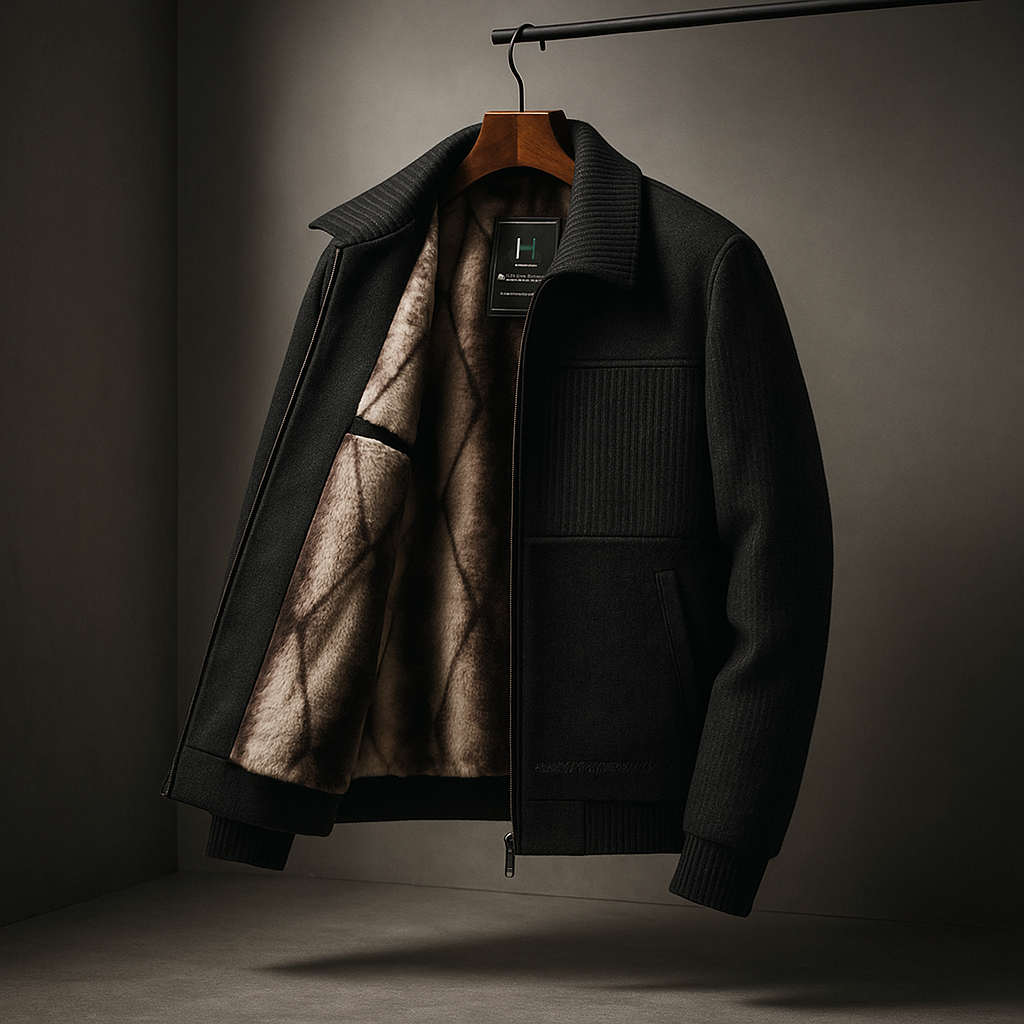 Herren Ultra-Warme Fleece-Reißverschlussjacke