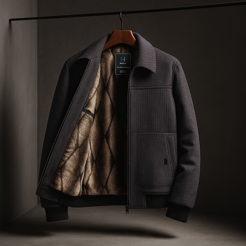 Herren Ultra-Warme Fleece-Reißverschlussjacke