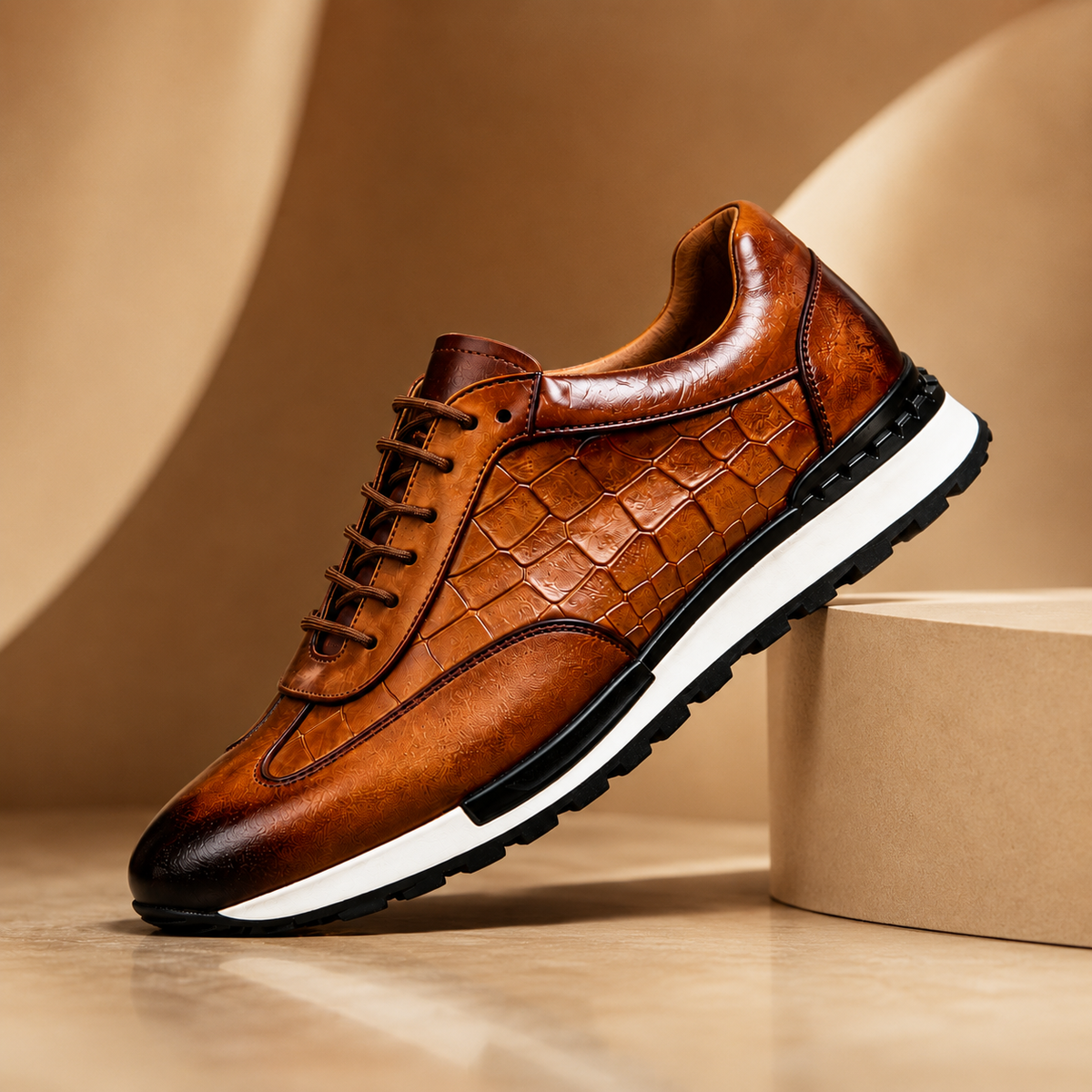 Moretti Leder-Sneakers