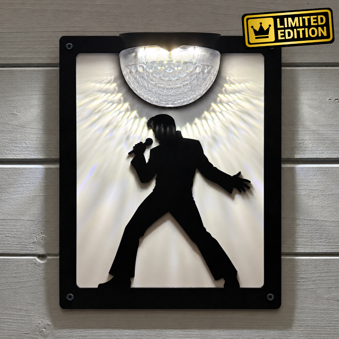 Elvis Solar-Wandplakette mit LED-Beleuchtung
