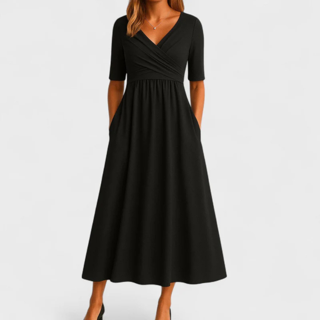 Elegantes Kleid mit Bauchkaschierung