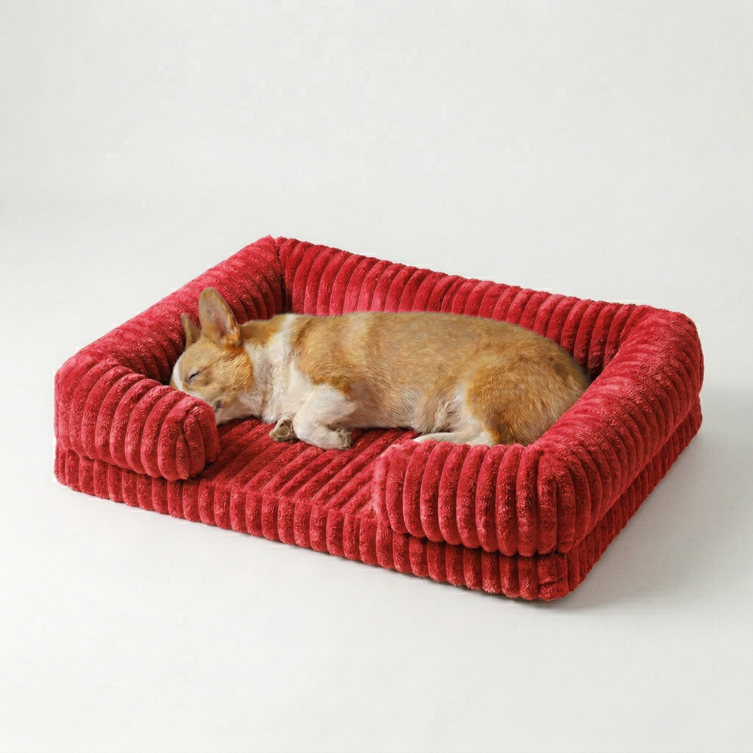 Camp Basel | Slumbrex Orthopädisches Hundebett im Sofa-Stil