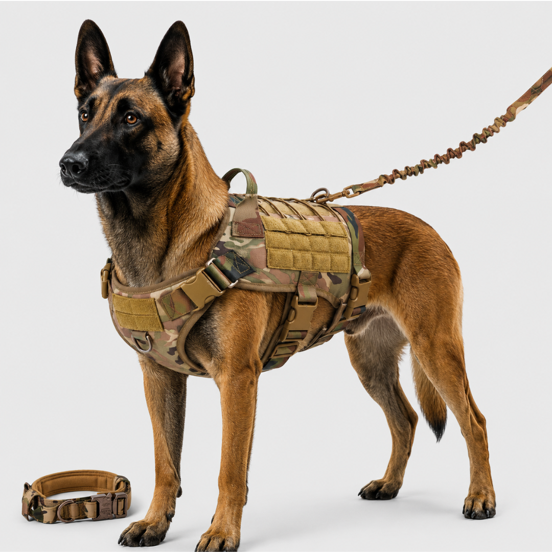 Camp Basel | Tacticanine Military-Style Tactical Dog Harness Set