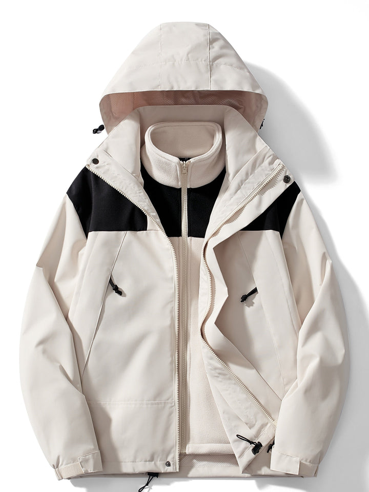 3-in-1 Outdoorjacke Damen Wasserdicht & Winddicht
