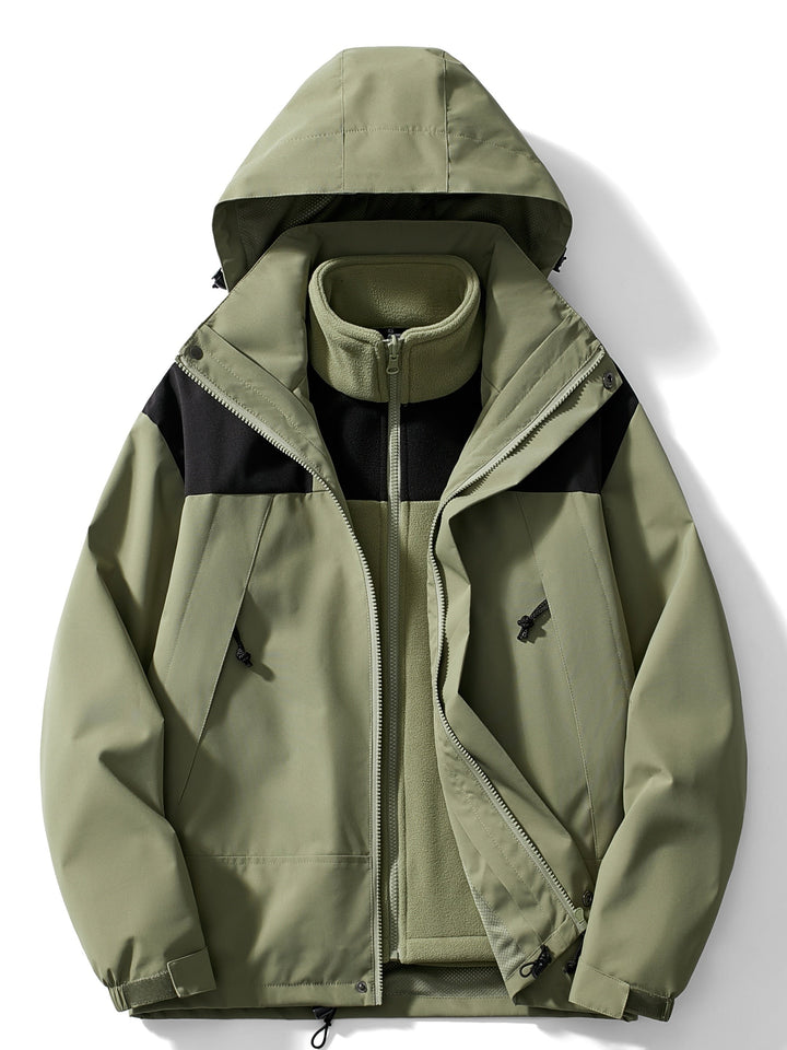 3-in-1 Outdoorjacke Damen Wasserdicht & Winddicht