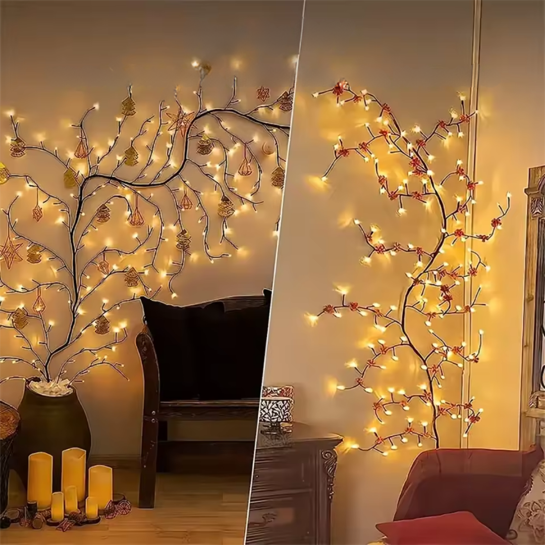 Verzauberte Weidenreben-Lichter