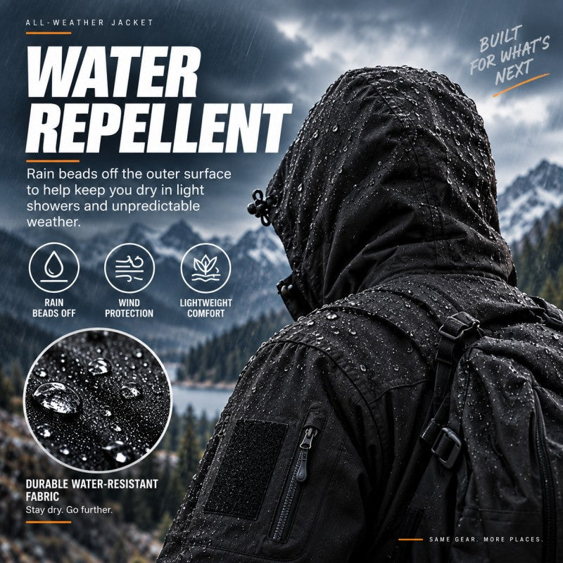 Herren Wasserdichte Isolierte Outdoor-Jacke für Wind und Regen