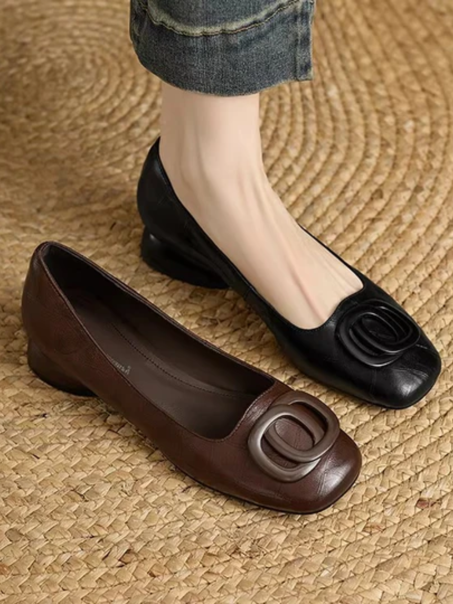 Opium Leder-Ballerinas