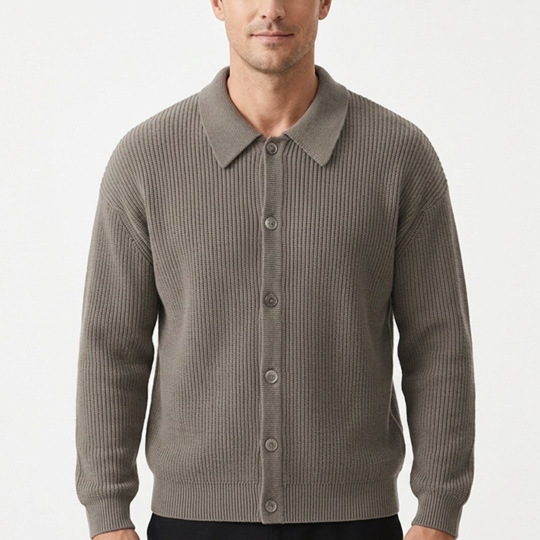Camp Basel | Verdanox Schlanker Knopfcardigan