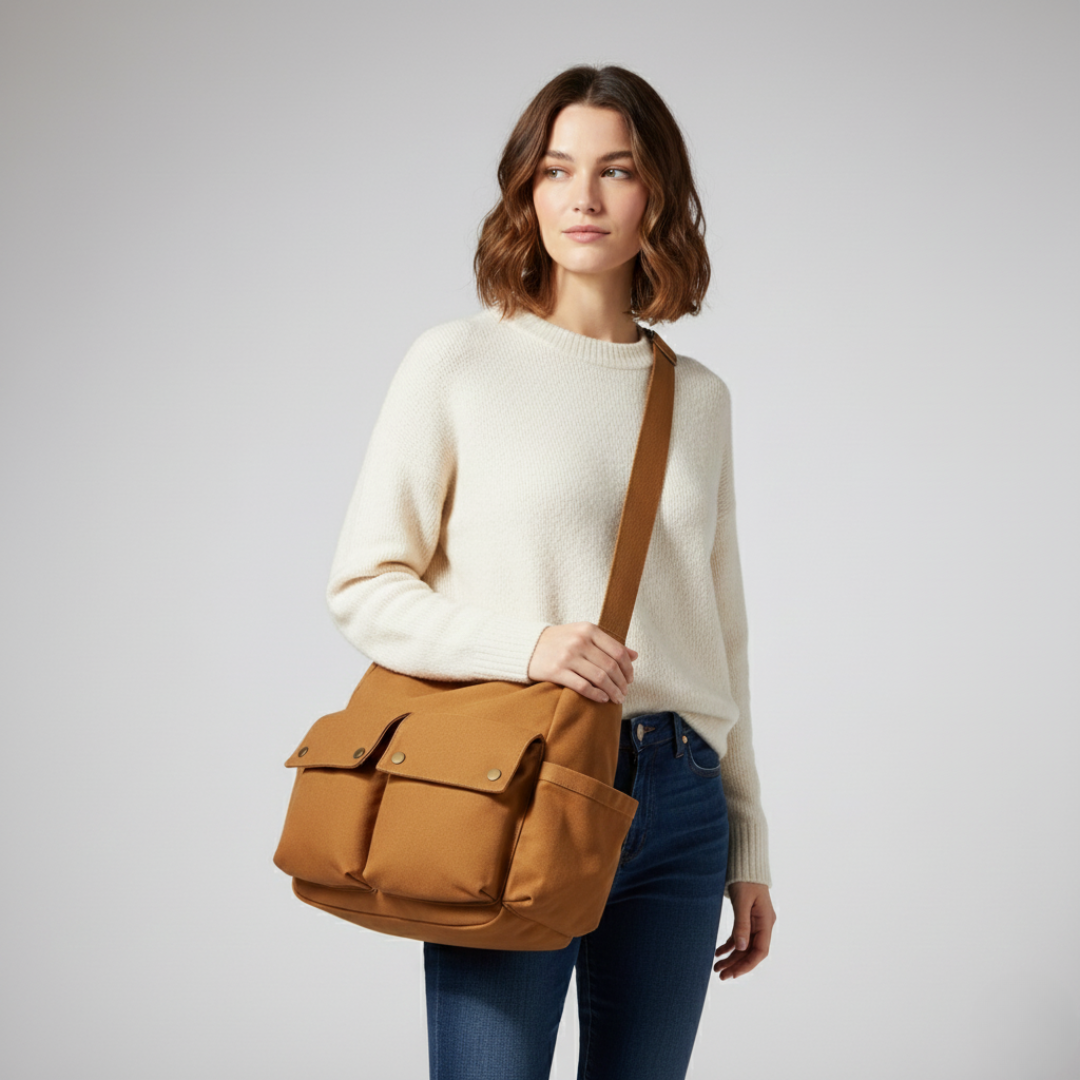 Camp Basel | Canvas-Schulter-Satchel-Tasche