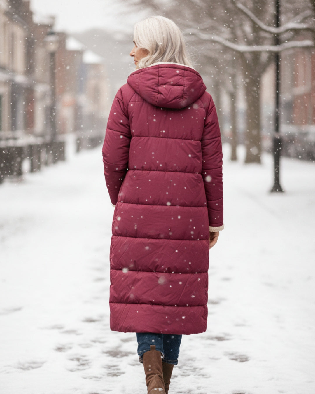 Warme Doppelseitige Winterjacke