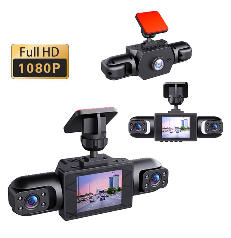 4-Kanal Auto-Dashcam mit 360° Rundumabdeckung