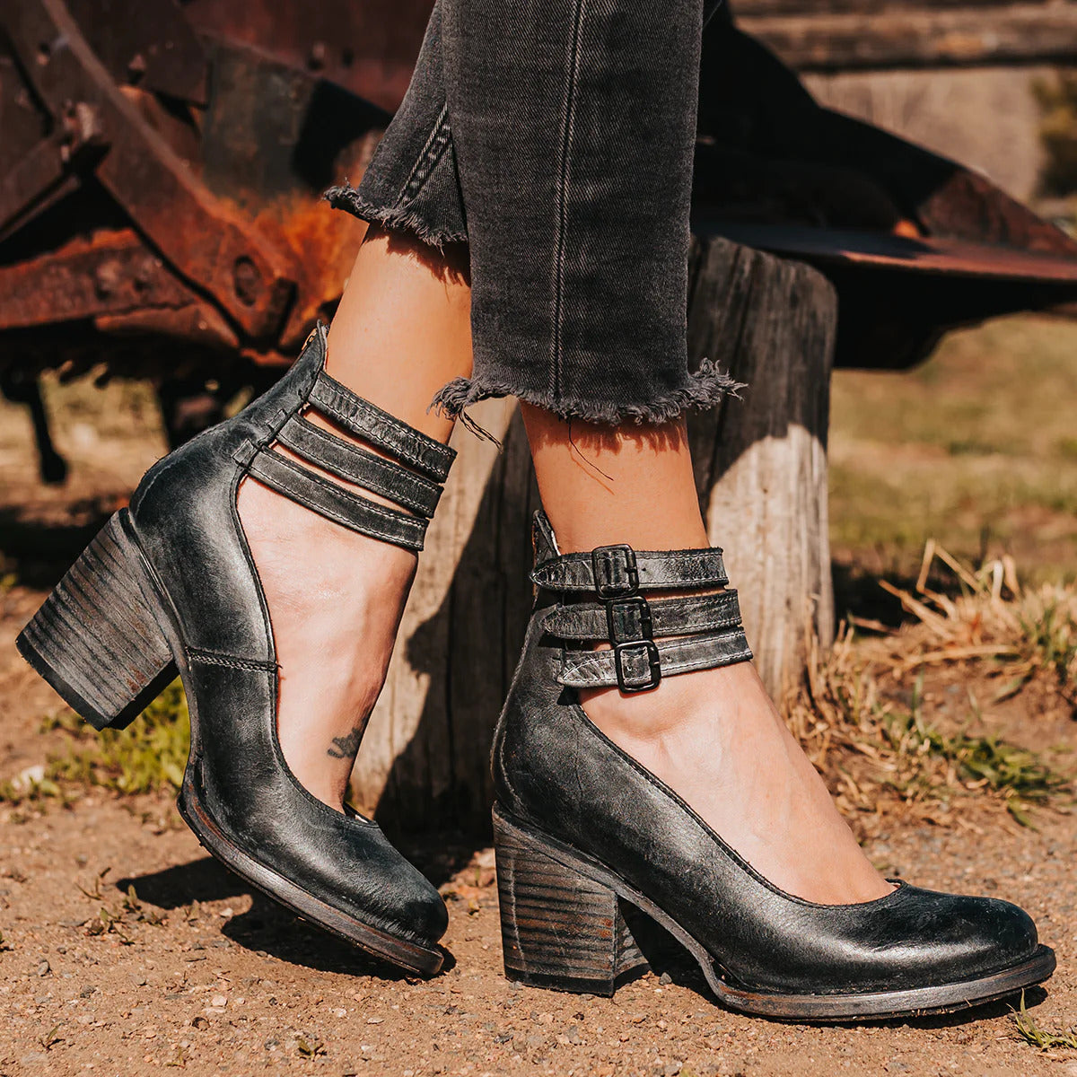 Margaret | Bequeme Klassische Riemchen-Heels