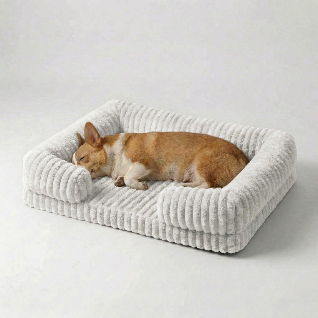 Camp Basel | Slumbrex Orthopädisches Hundebett im Sofa-Stil