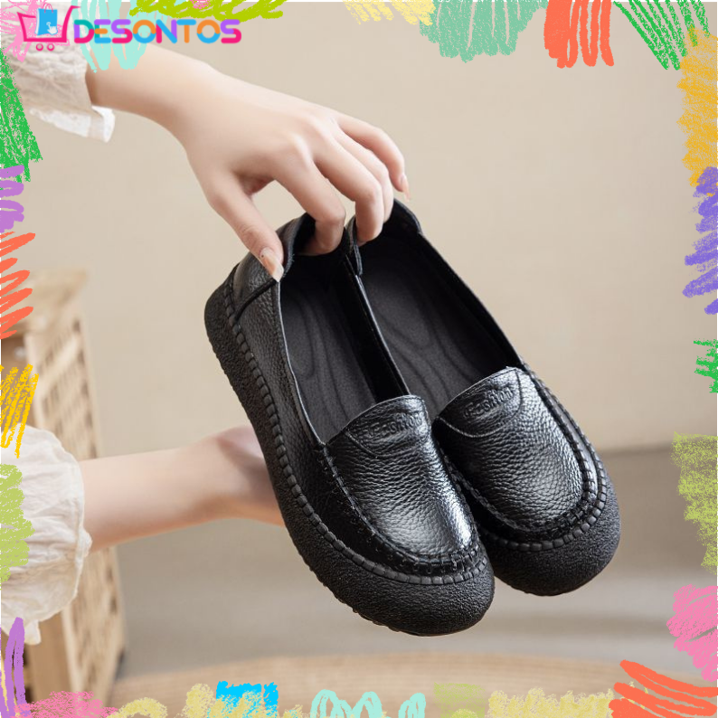 Schuhe mit weicher Sohle aus 100% echtem Rindsleder