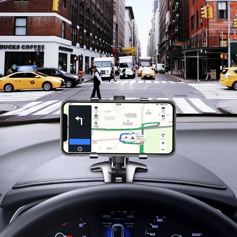Multifunktionelle Telefonhalterung, 360° drehbar für das Auto