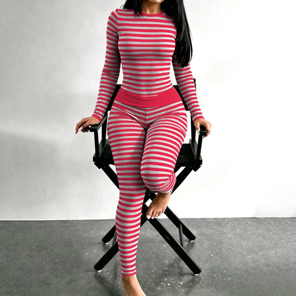 Sofia Gestreiftes Fit Set