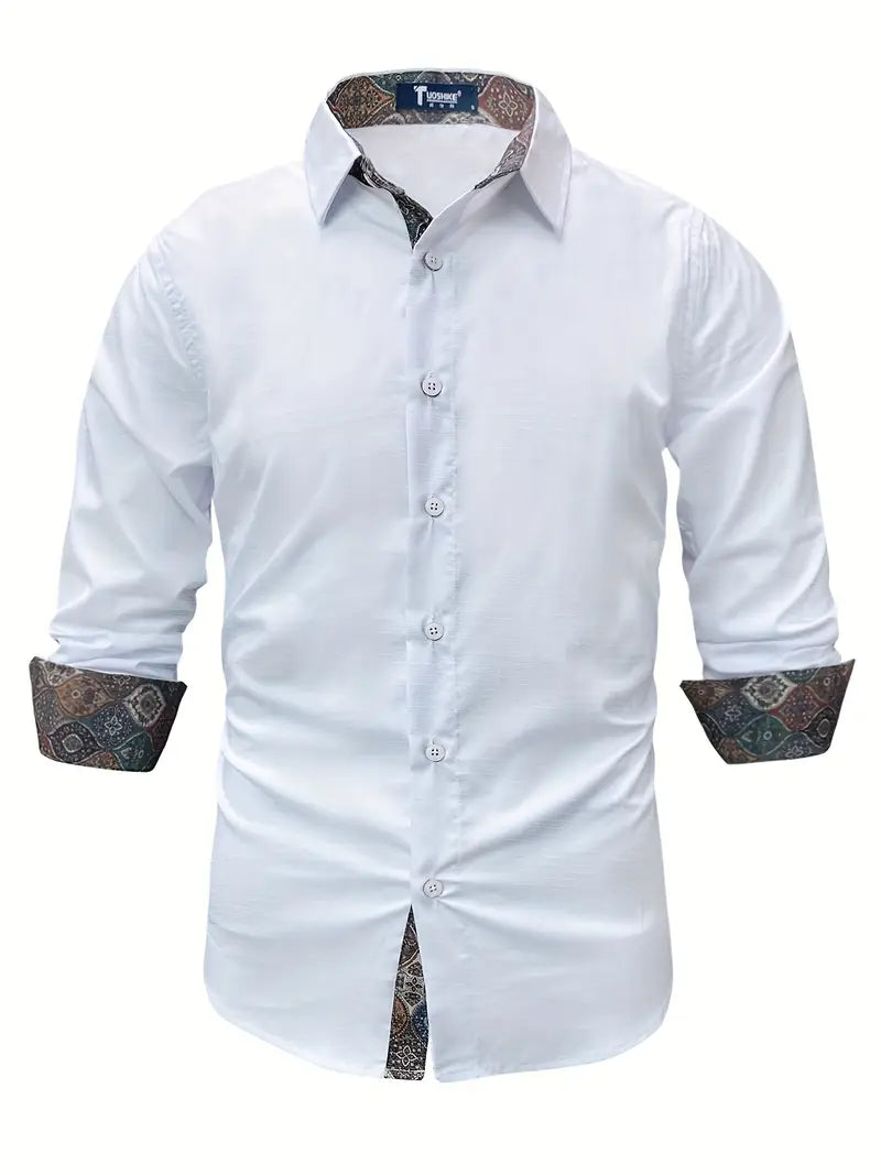 Theo Tailliertes Button-Up-Hemd