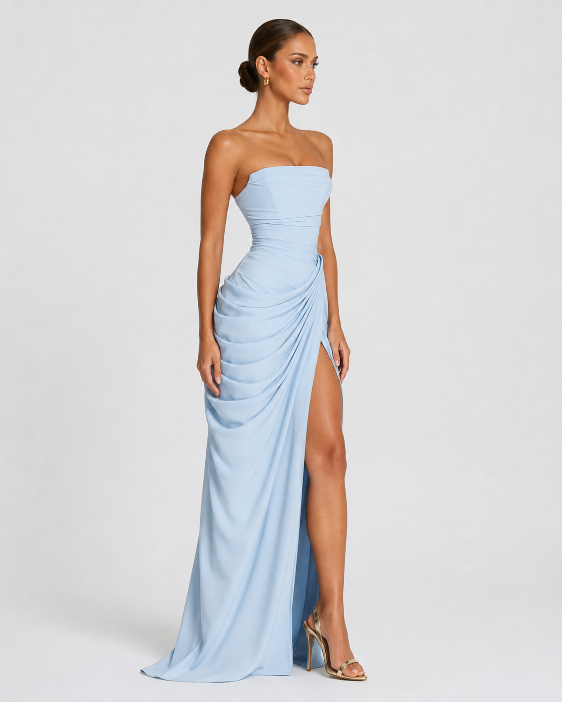 Drapiertes Abendkleid
