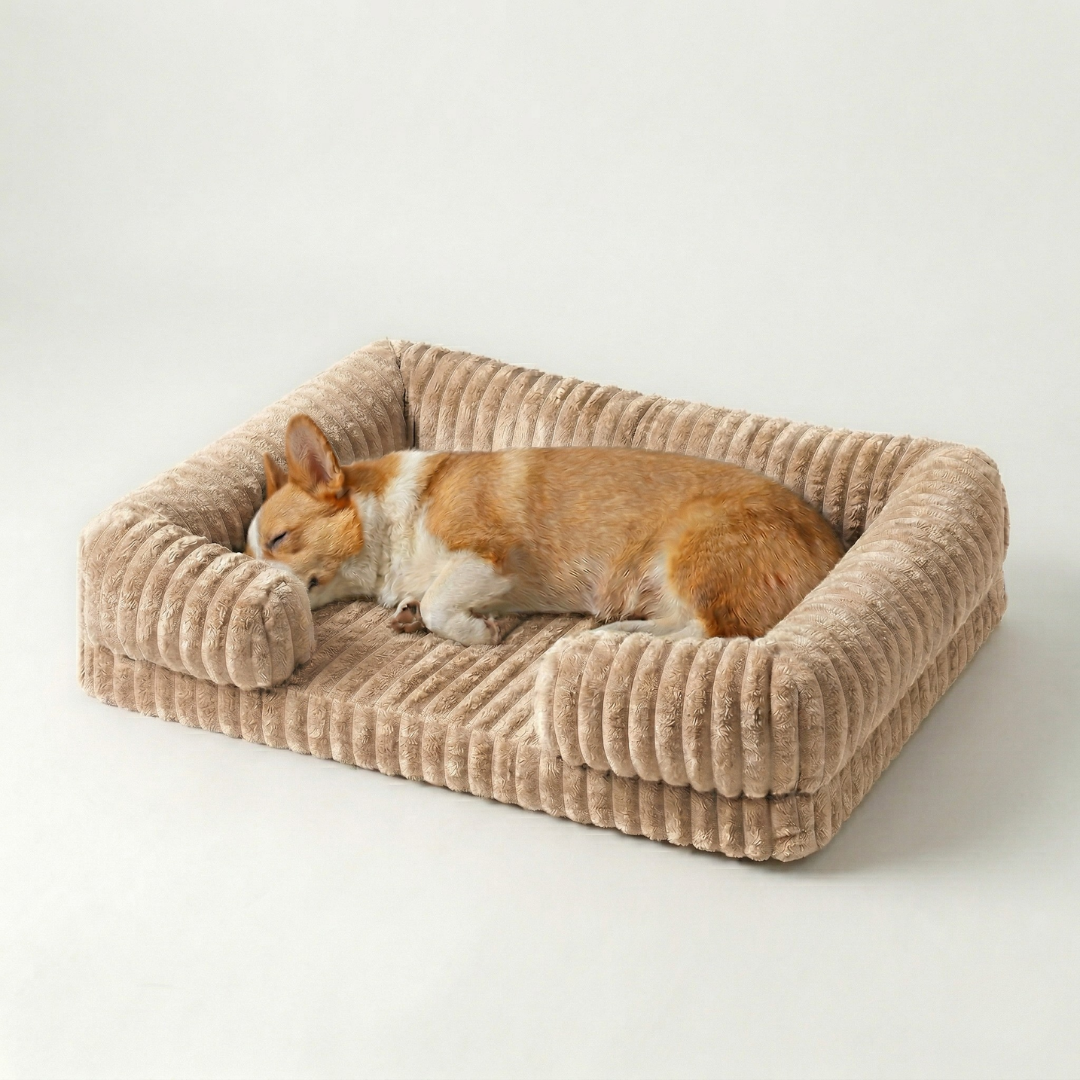Camp Basel | Slumbrex Orthopädisches Hundebett im Sofa-Stil