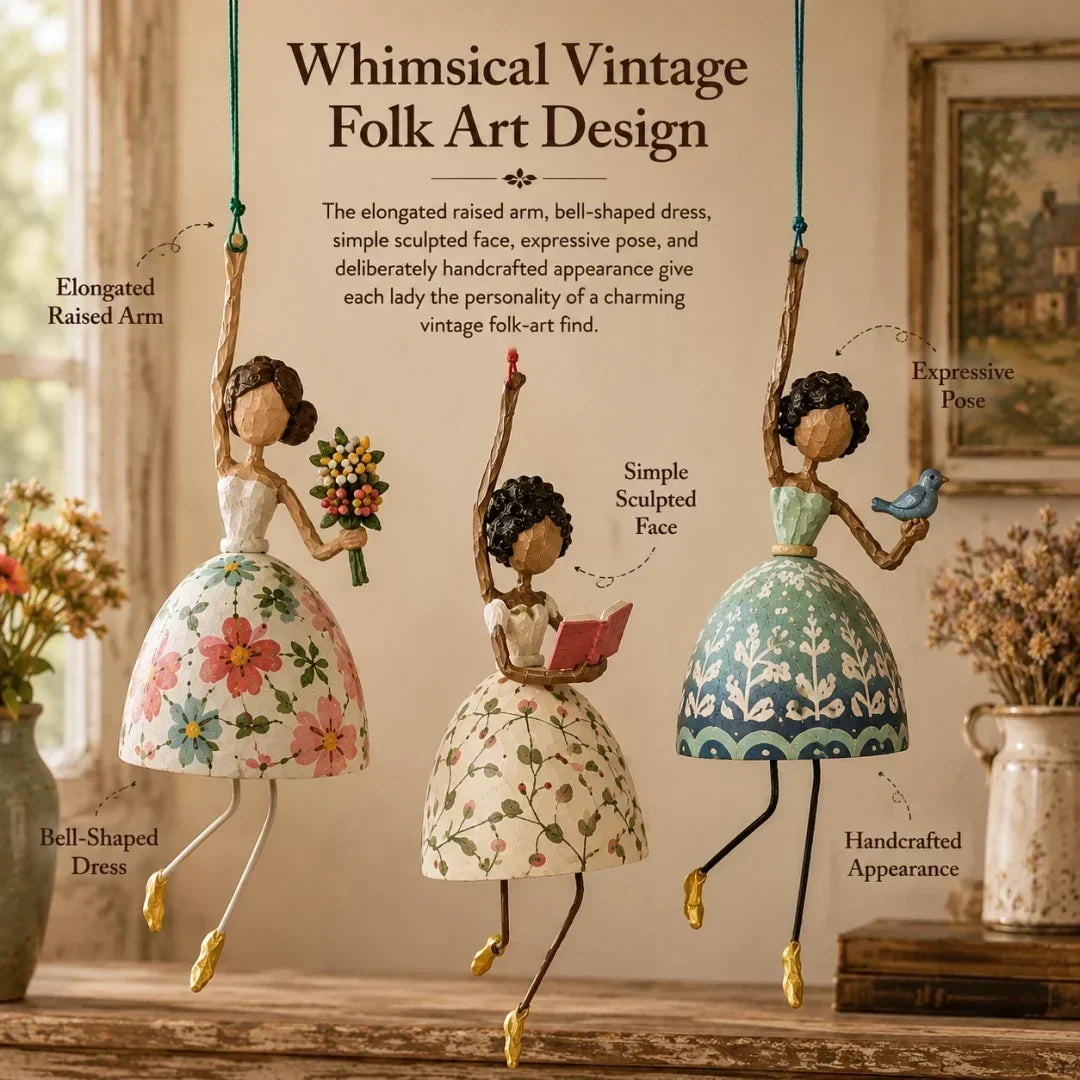 Whimsical Dancing Lady Hängeornament