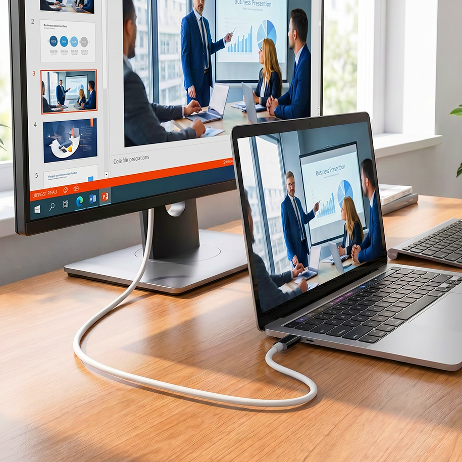 USB-C zu HDMI-Adapterkabel – Streamen, Spielen und Laden gleichzeitig – Für Switch, Handy und Tablet