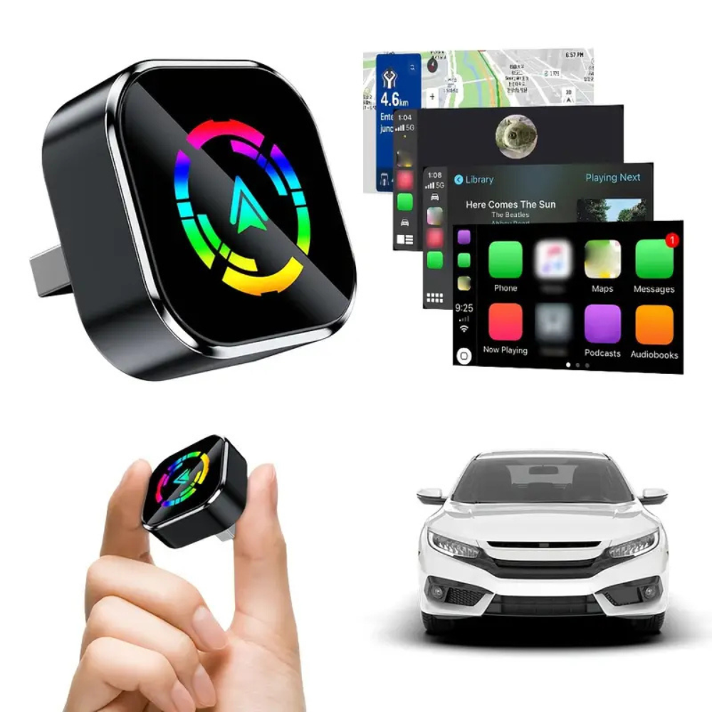 Kabelloser CarPlay-Adapter ohne Kabel bei jeder Fahrt