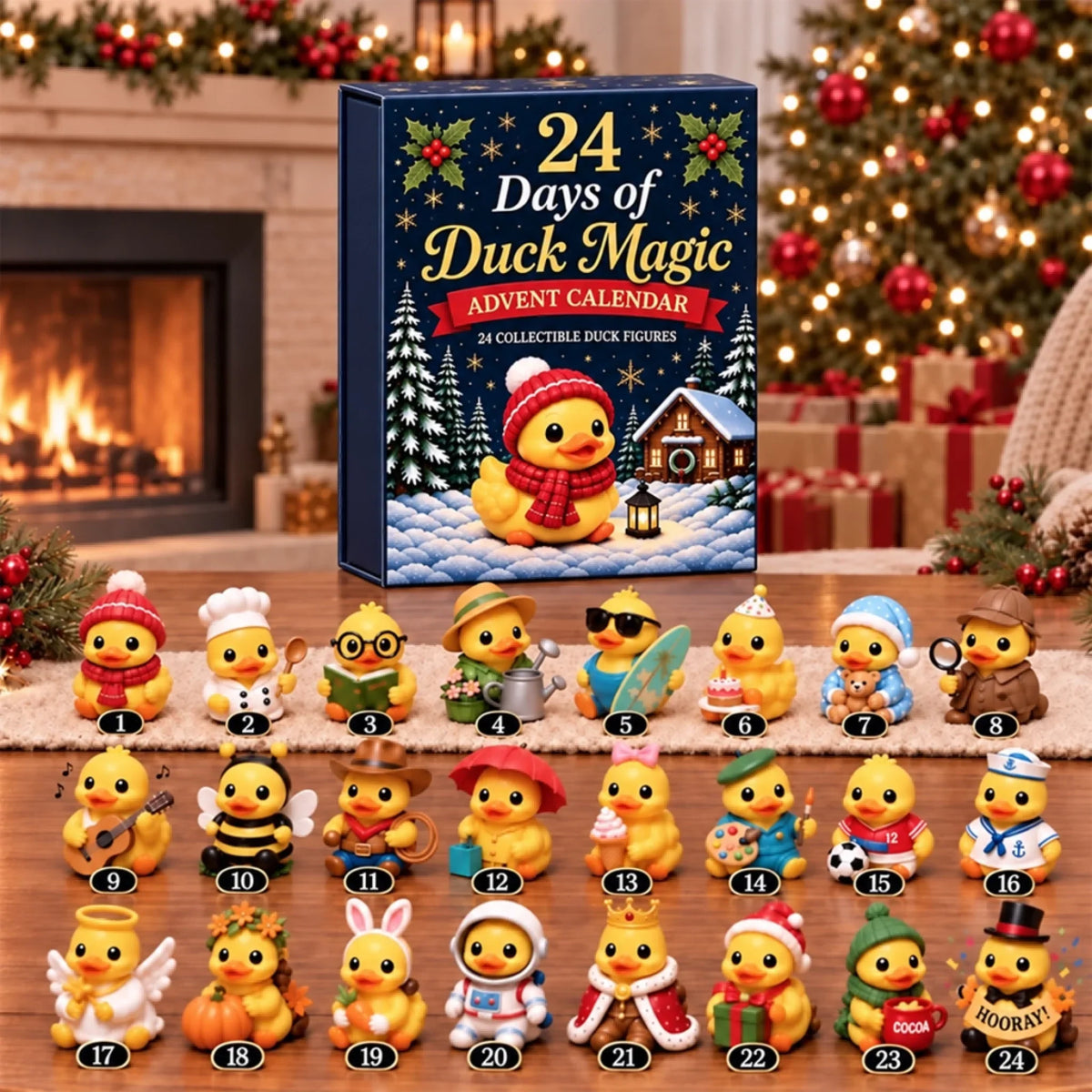 Weihnachten 24 Tage Enten-Zauber Sammelfiguren Adventskalender