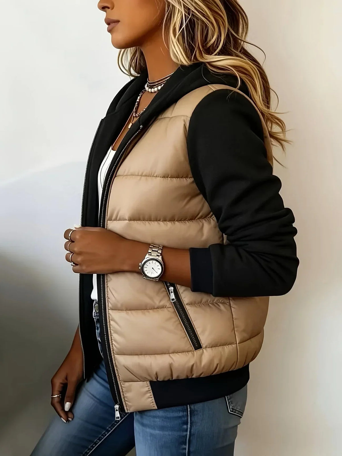 Sabrina Gefütterte Jacke mit Kapuze