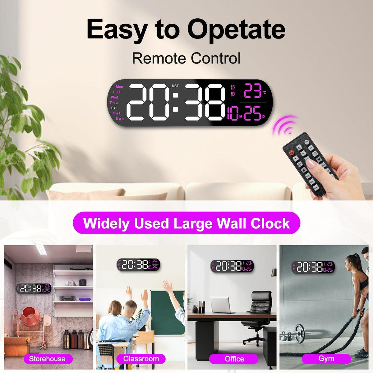 Smart LED Wanduhr