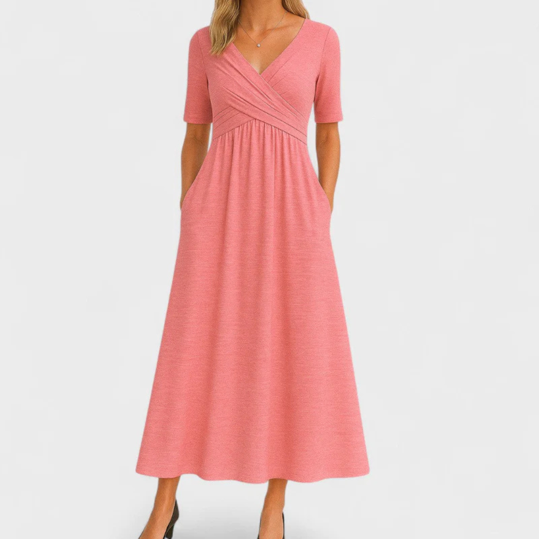 Elegantes Kleid mit Bauchkaschierung