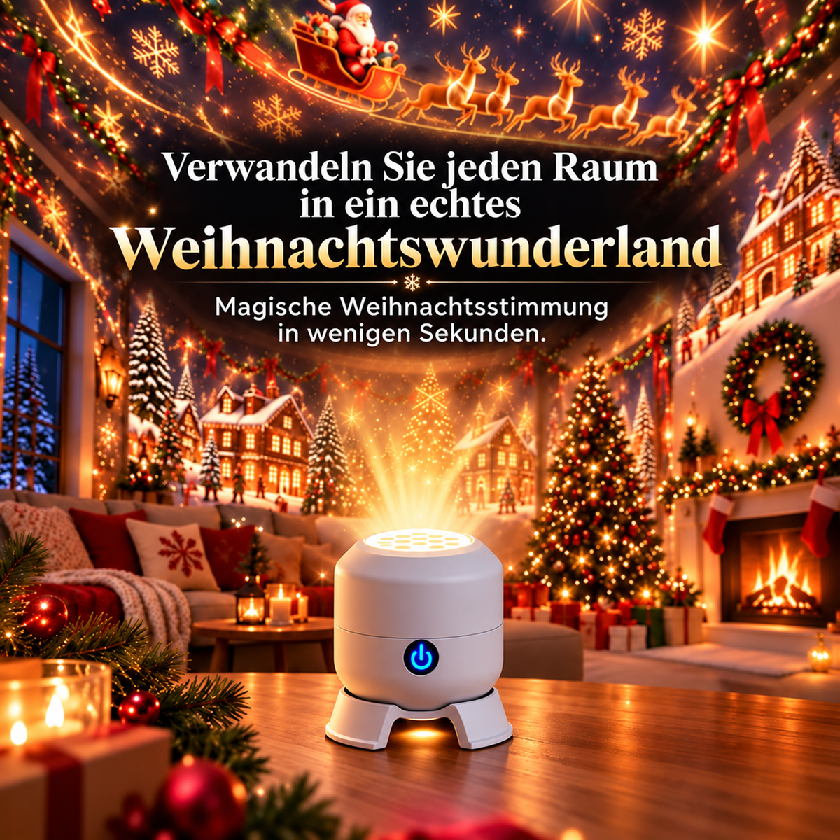 Weihnachtsprojektor für Innenraumdekoration