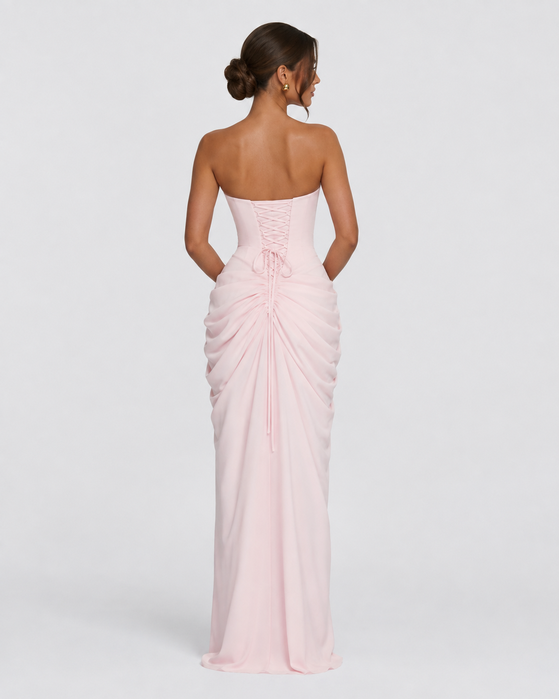 Drapiertes Abendkleid