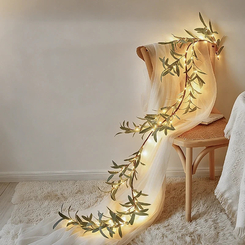 Botanische Girlanden-Lichterkette