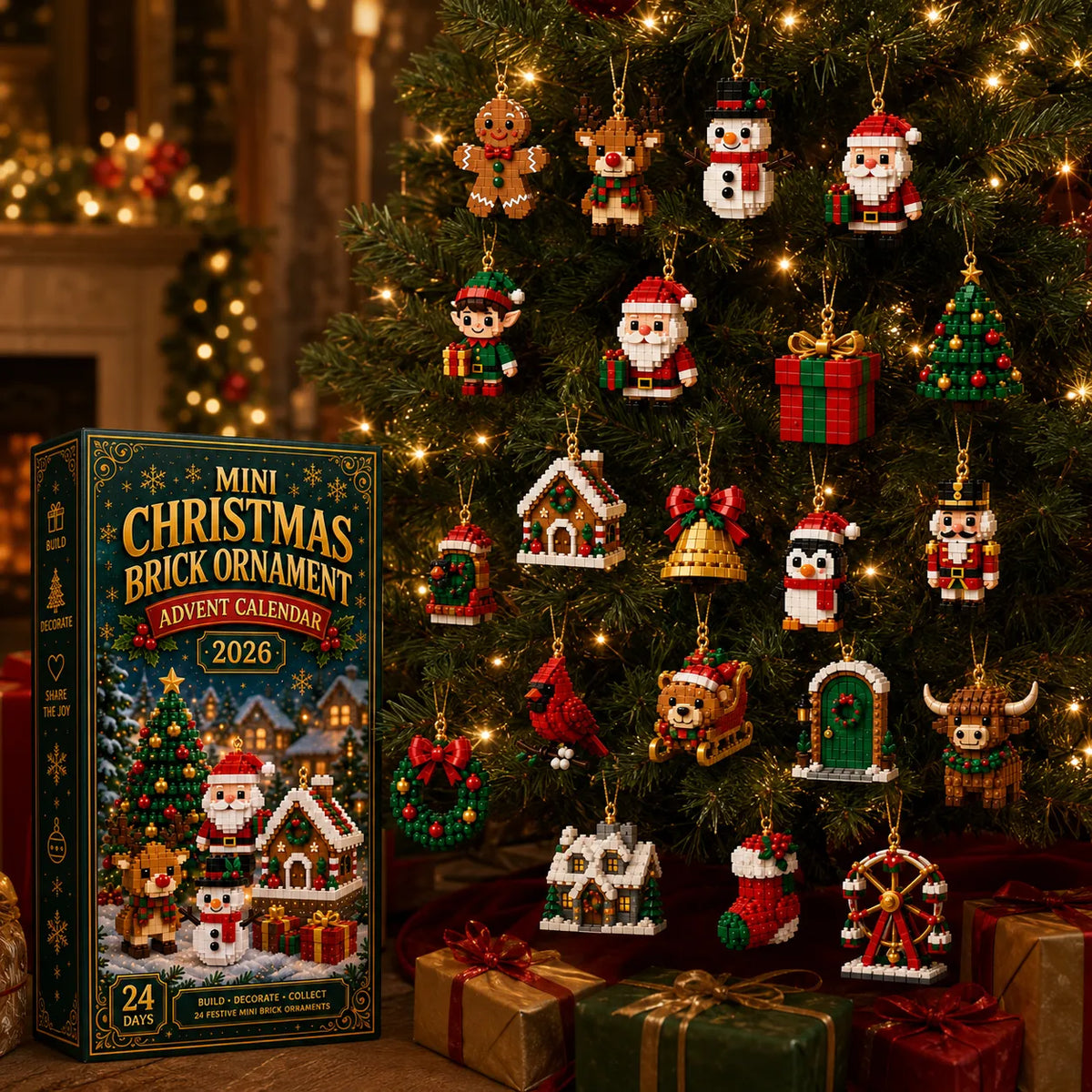Weihnachts-Baustein-Adventskalender