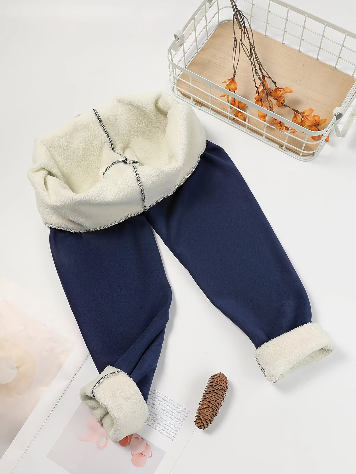 High-Waist Kuschelige Winter-Leggings