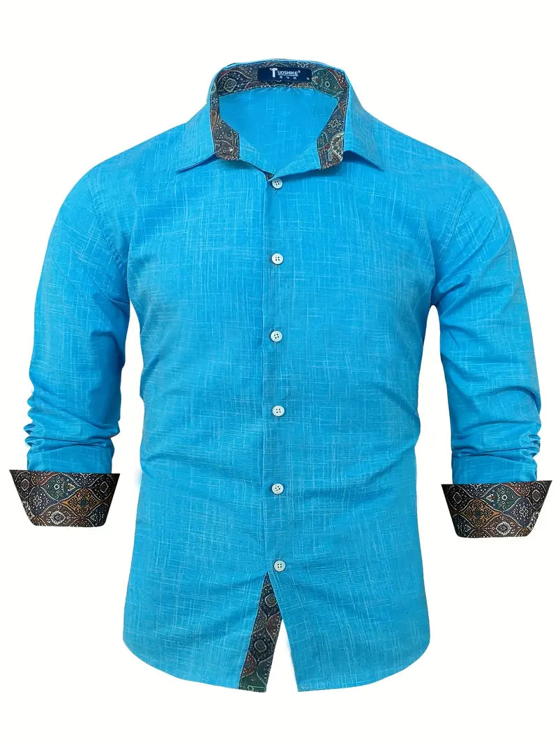 Theo Tailliertes Button-Up-Hemd